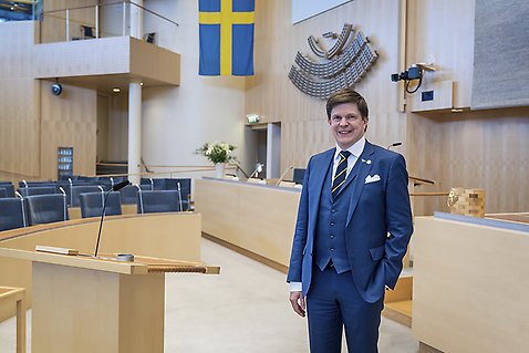 Riksdagens talman Andreas Norlén.