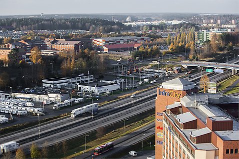 Utsikt över Väsby från området Bredden. Foto: Mostphotos